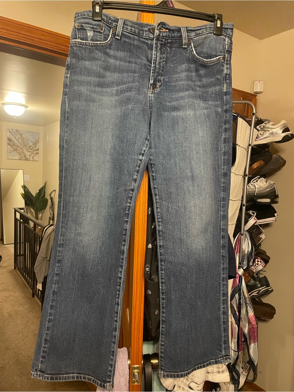 Lucky Brand Women's Medium Blue Wide-Leg Jeans